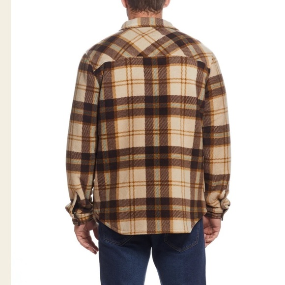 WEATHERPROOF FLEECE SHIRT JACKET IN LATTE BROWN SIZE XL EUC SUPER SOFT! - Picture 6 of 12